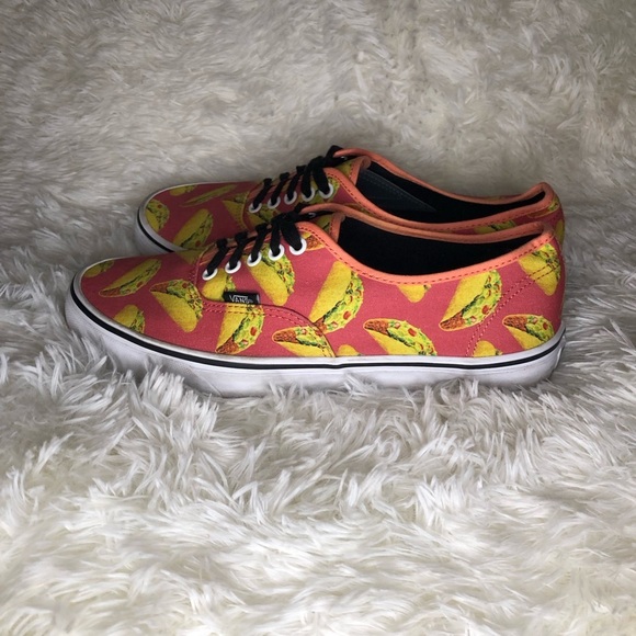 🌮Vans Taco Print Sneakers Men’s 10.5 Women’s 12 🌮 - Picture 6 of 16